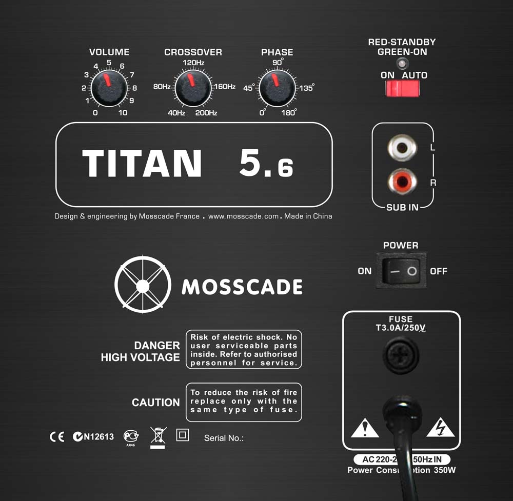 Titan 5.6 Connectique